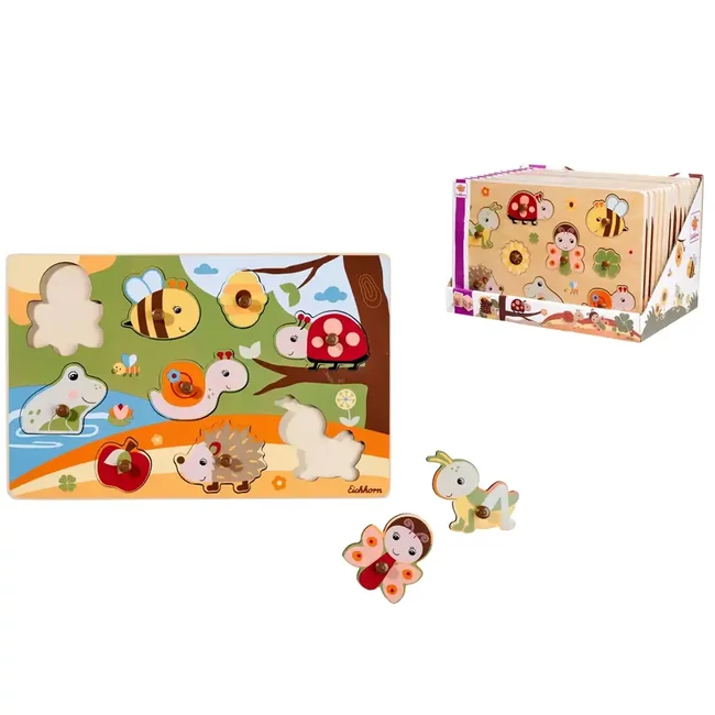Eichhorn: Fa állatos fogantyús puzzle többféle változatban 1 db – Simba Toys