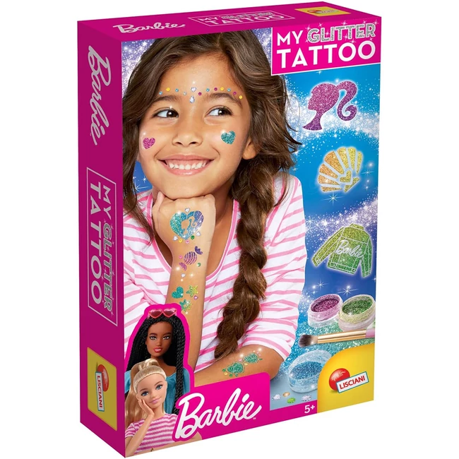 Barbie csillámtetoválás szett – Lisciani
