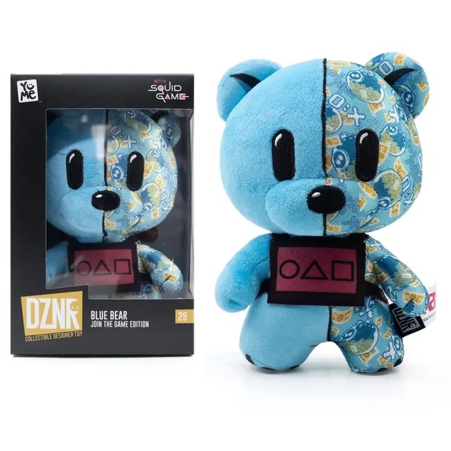 Squid Game DZNR Blue Bear plüss figura Join the Game kiadás 18 cm