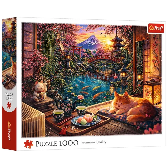 Macska a sakurakertben 1000db-os puzzle - Trefl