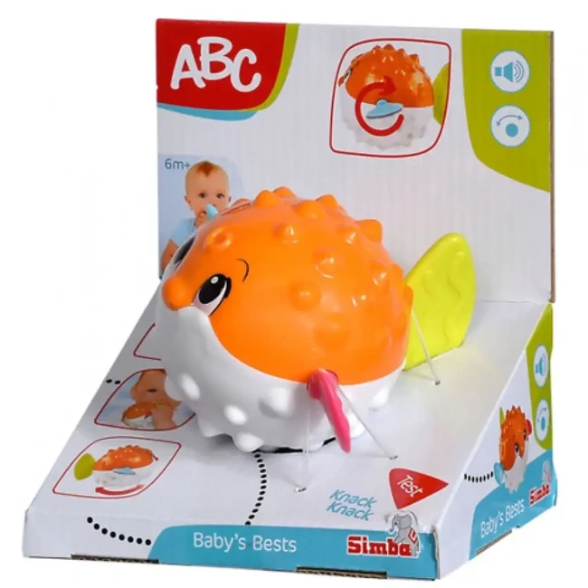 ABC színes csörgős pufi hal készségfejlesztő játék – Simba Toys