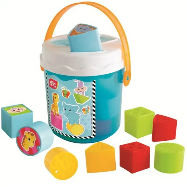 ABC Színes formaválogató vödör 16×13 cm – Simba Toys