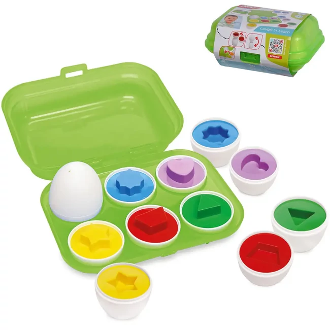 ABC színes tojásos formaválogató 6 db tojással – Simba Toys