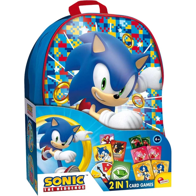 Sonic kártyajáték hátizsákban – Lisciani