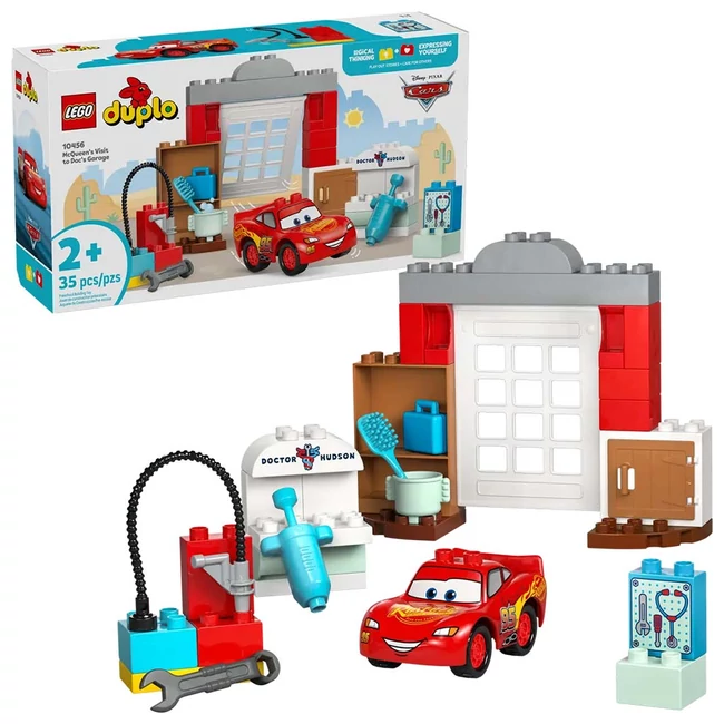 LEGO® DUPLO®: McQueen látogatása Doki garázsában (10456)