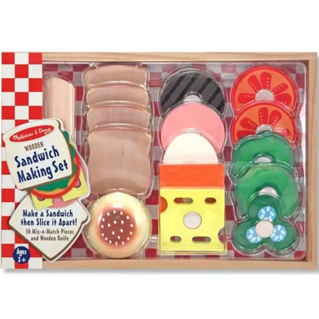 Szendvicskészítő fa játék szett – Melissa & Doug