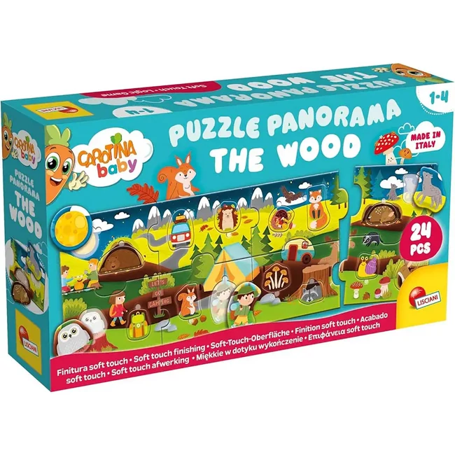 Carotina baby: Az erdő panoráma puzzle 24 db-os – Lisciani