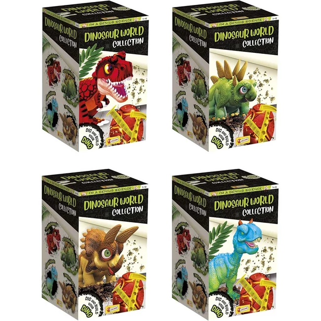 I'm Genius Dinosaur World gyűjthető meglepetés dinók tojásban – Lisciani