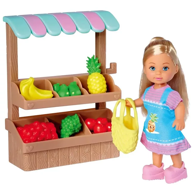 Évi Love: Évi baba gyümölcs standdal játékszett – Simba Toys