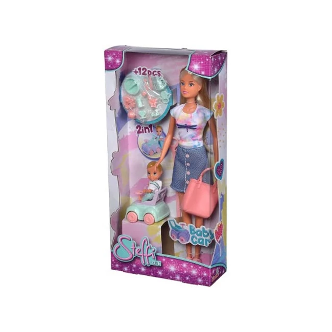Steffi Love baba bébi autóval – Simba Toys