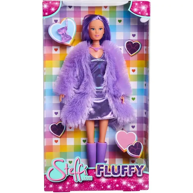 Steffi Love: Fluffy divatbaba lila ruhában – Simba Toys