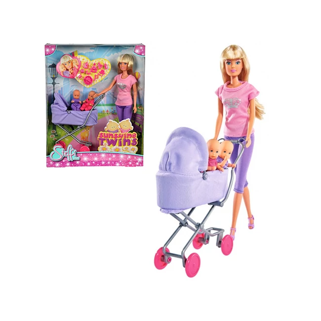 Steffi Love: Sunshine iker babakocsis baba 2 változatban – Simba Toys