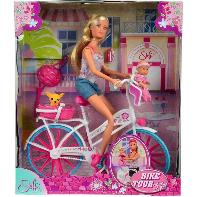 Steffi Love: Kerékpár túra babával és kiegészítőkkel – Simba Toys