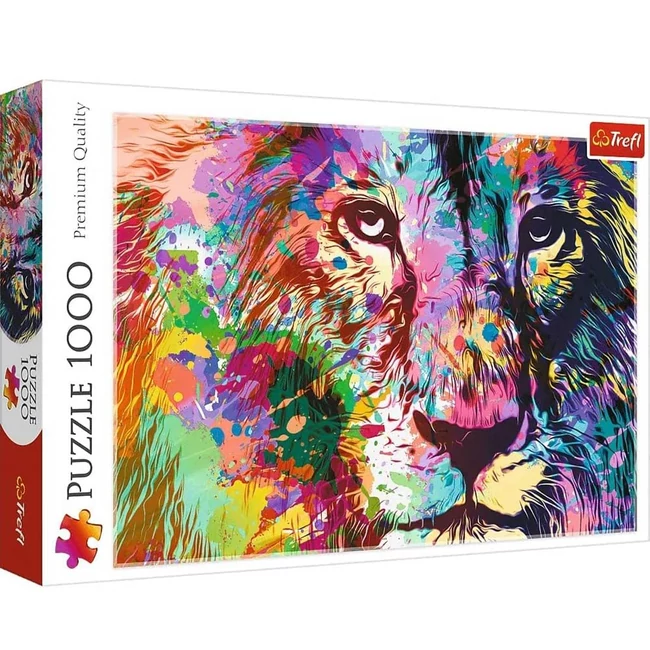 Színes oroszlán 1000 db-os puzzle – Trefl