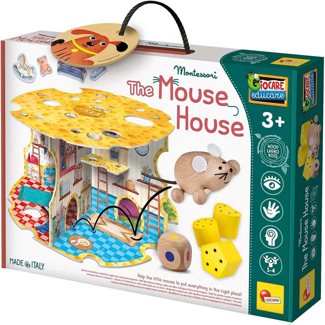 Montessori: The Mouse House – Egérlak társasjáték – Lisciani