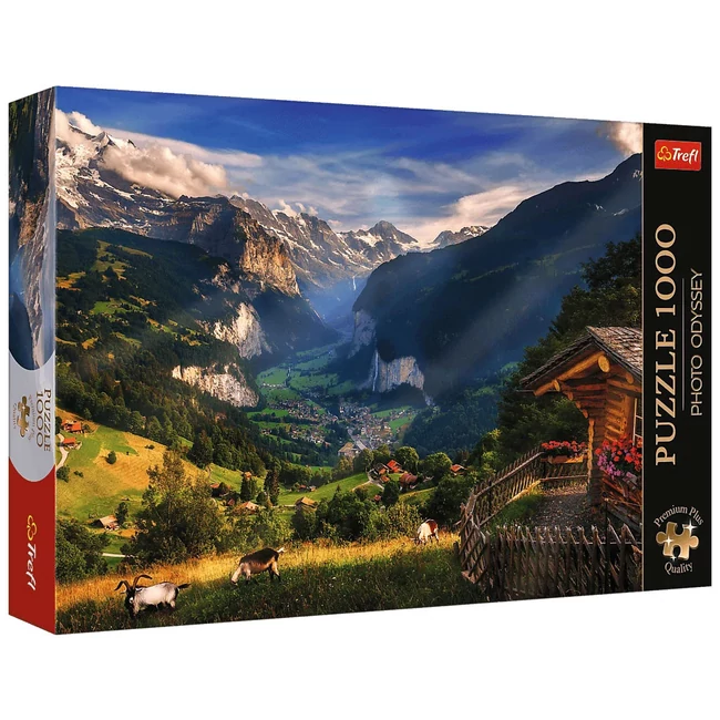 Lauterbrunnen-völgy 1000 db-os Prémium plus quality puzzle – Trefl