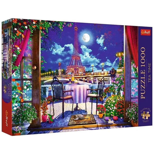 Párizsi holdfény prémium plusz 1000 db-os puzzle – Trefl
