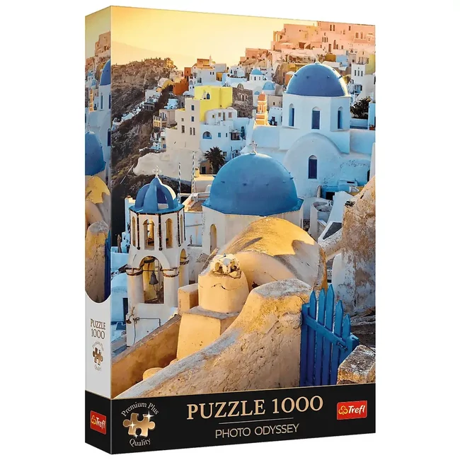 Santorini, Görögország 1000 db-os prémium puzzle – Trefl