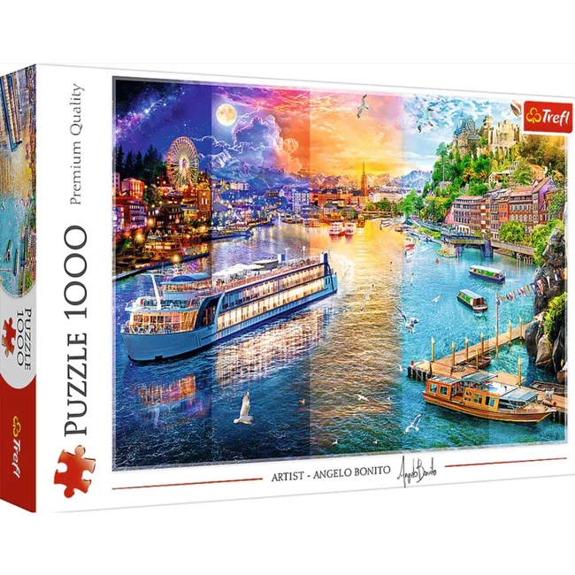 Angelo Bonito: Hajókirándulás 1000 db-os prémium puzzle – Trefl