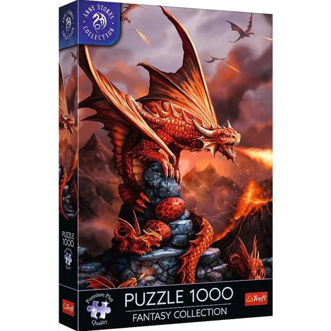 Anne Stokes: Tűzokádó sárkány 1000 db-os prémium plusz puzzle – Trefl