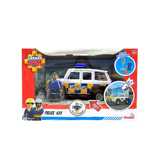 Sam a tűzoltó: Malcolm és egy 4×4 rendőrautó – Simba Toys