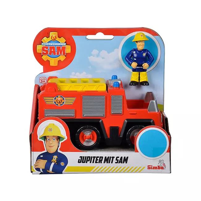 Sam a tűzoltó: Jupiter tűzoltóautó figurával – Simba Toys