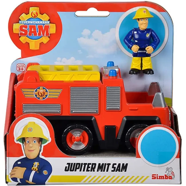 Sam a tűzoltó: Jupiter tűzoltóautó figurával – Simba Toys