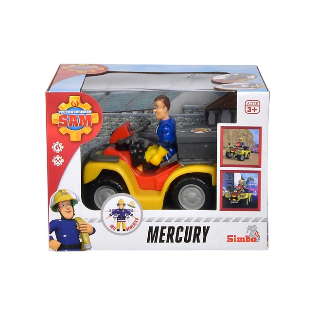 Sam a tűzoltó: Mercury quad jármű figurával – Simba Toys