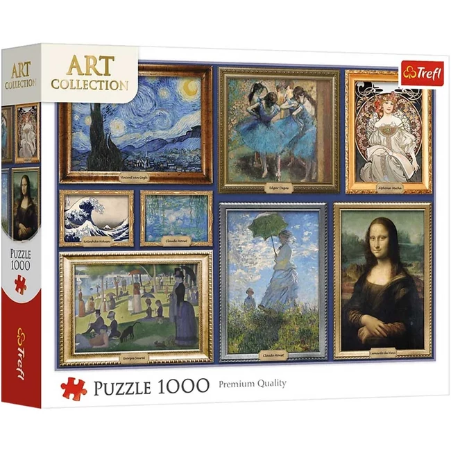 Art Collection: Művészeti remekművek gyűjteménye 1000db-os puzzle - Trefl