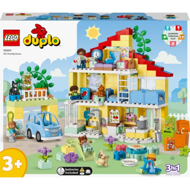 LEGO® Duplo: 3 az 1-ben családi ház (10994)
