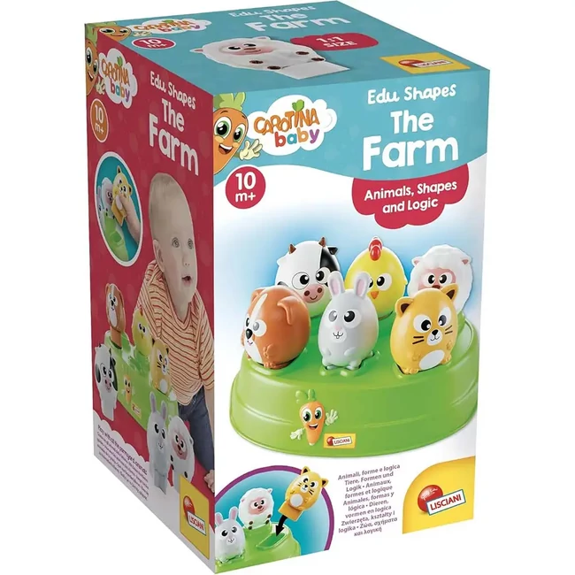 Carotina baby: Farm állatos formaillesztő játék – Lisciani