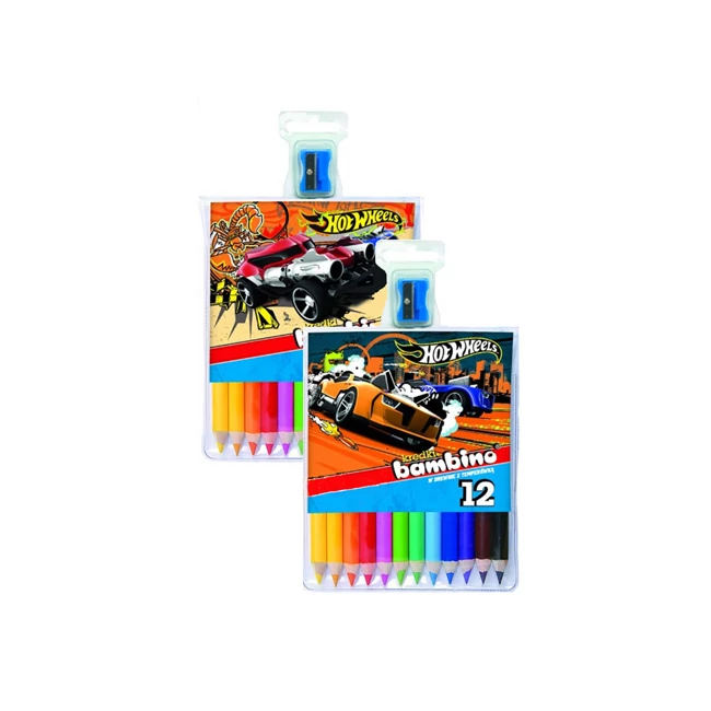 Hot Wheels színes ceruza szett 12 db-os