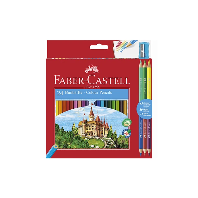 Faber-Castell: Színesceruza készlet 24+3 db