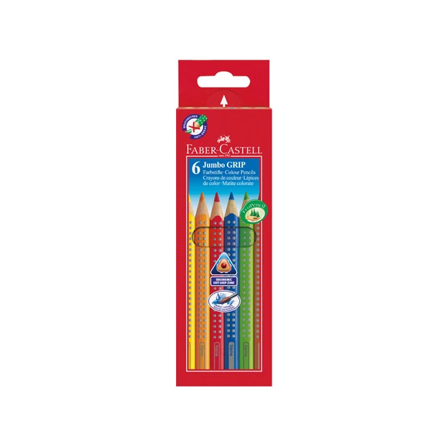 Jumbo színes ceruza 6 db-os szett – Faber-Castell
