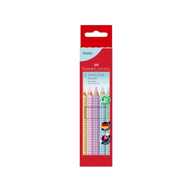 Faber-Castell: Jumbo Grip paszetell színes ceruza 5 db-os szett
