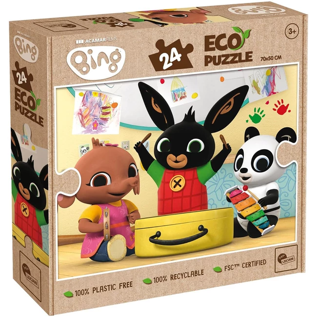 Bing és barátai zenélnek 24 db-os Eco puzzle 70×50 cm – Lisciani