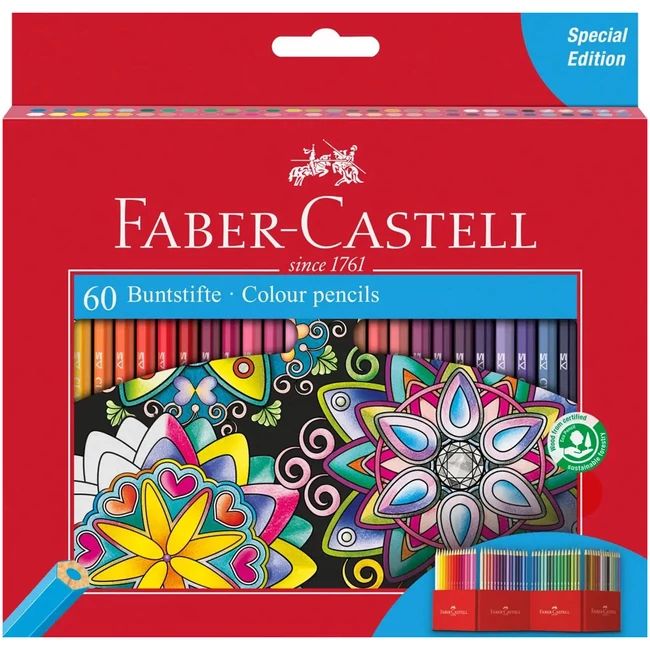 Faber-Castell: Színes ceruza 60 db-os szett