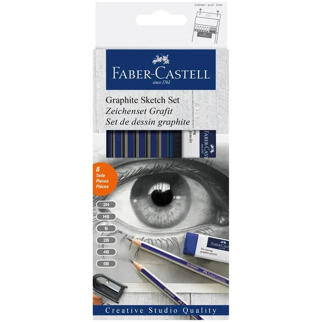 Faber-Castell: Grafit vázlatceruza szett 8 db-os