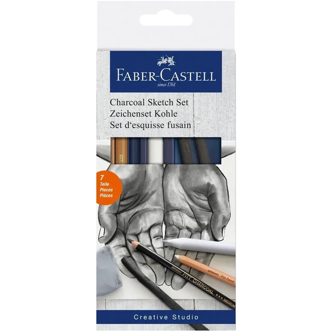 Faber-Castell: Rajzszén vázlat szett 7 db-os