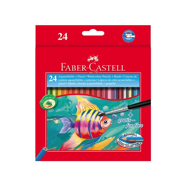 Faber-Castell: Halas aquarell színes ceruza 24 db-os