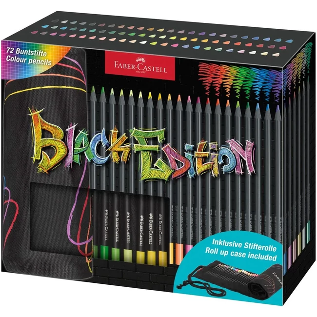 Faber-Castell: Black Edition színes ceruza szett 72 db-os
