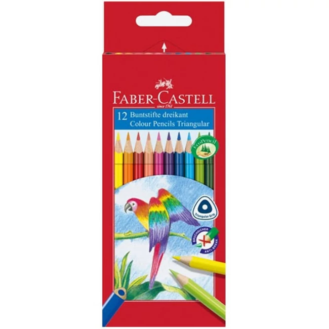 Triangular színes ceruza 12 db-os szett – Faber-Castell
