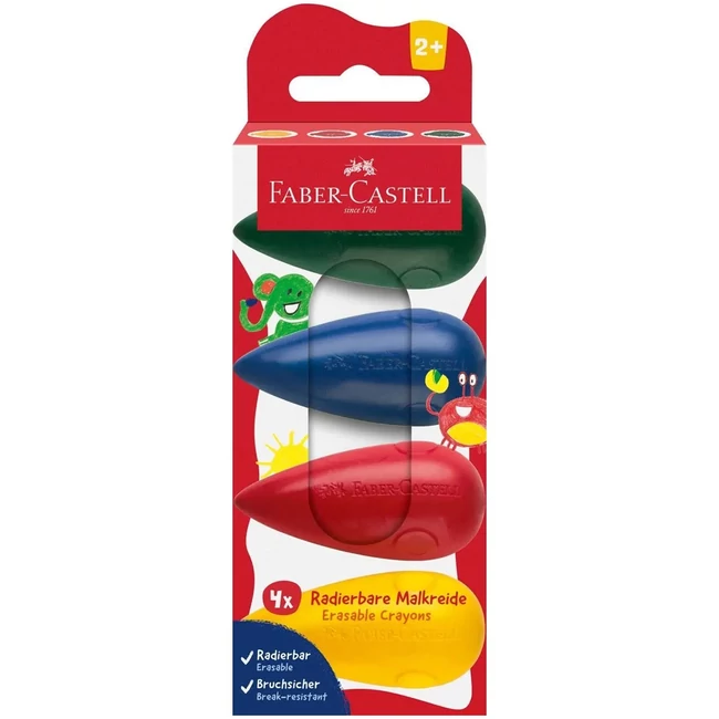 Faber-Castell: Csepp alakú 4 db-os zsírkréta szett