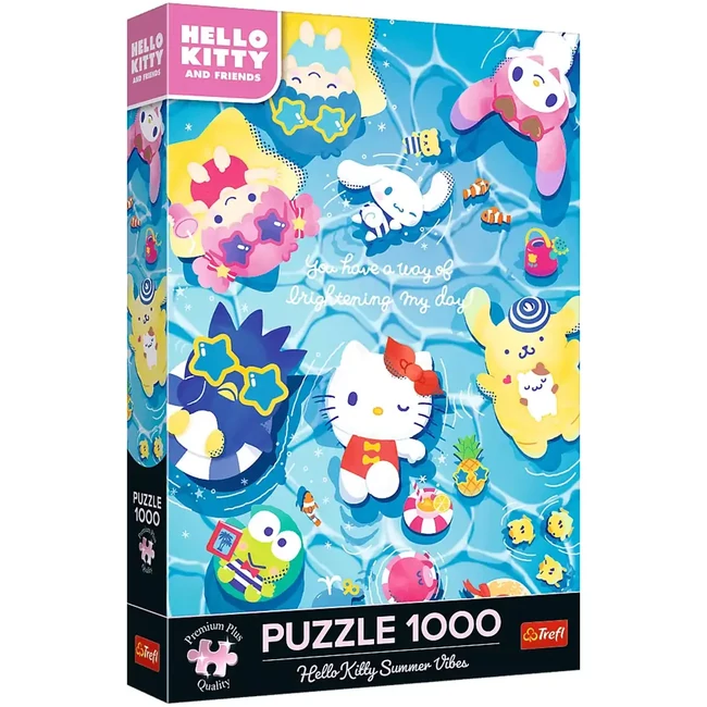 Hello Kitty és barátai 1000 db-os prémium plusz puzzle – Trefl