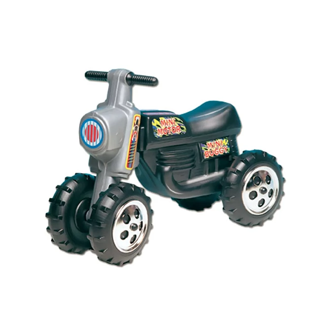 Lábbal hajtós fekete cross motor 4 kerékkel – D-Toys