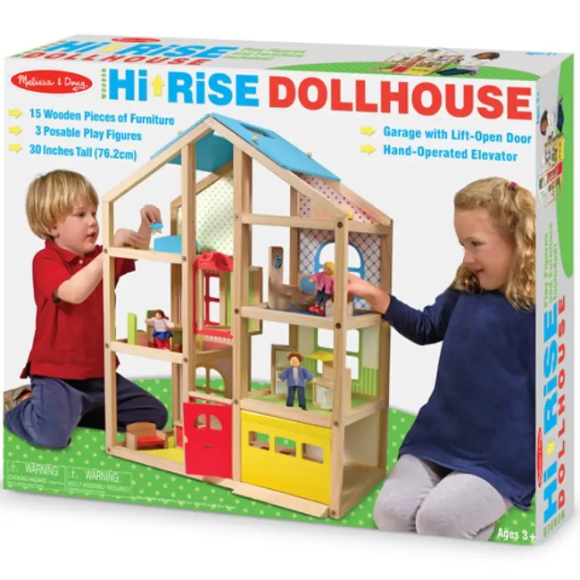 Emeletes fa babaház lifttel – Melissa & Doug