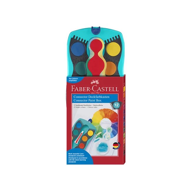Faber-Castell: Vízfesték 12 színű türkiz szett