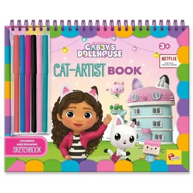 Gabi babaháza Cat-Artist színező könyv – Lisciani