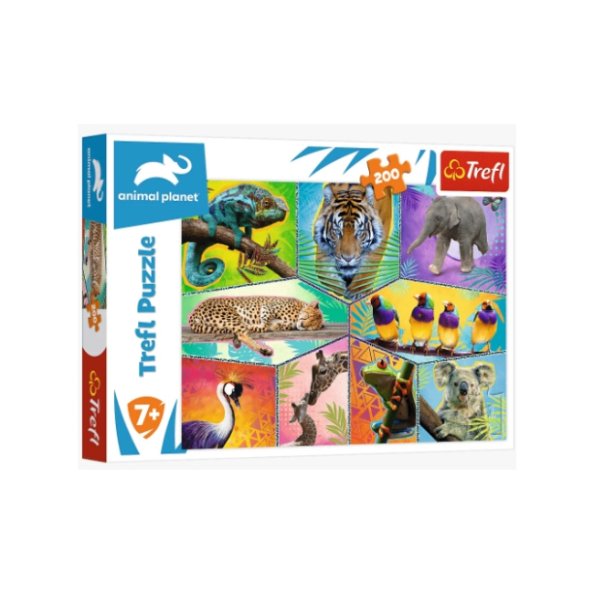 Animal Planet: Egzotikus világ 200 db-os puzzle – Trefl