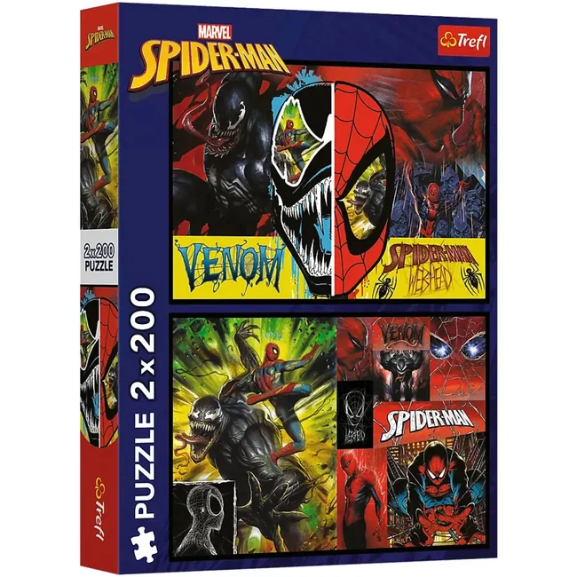 Marvel: Pókember vs Venom 2×200 db-os puzzle – Trefl